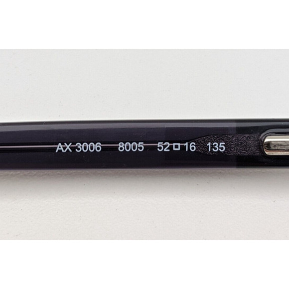 🕶️Armani Exchange AX3006 8005 Eyeglasses 52/16 135 /KAB151🕶️ - Picture 4 of 8